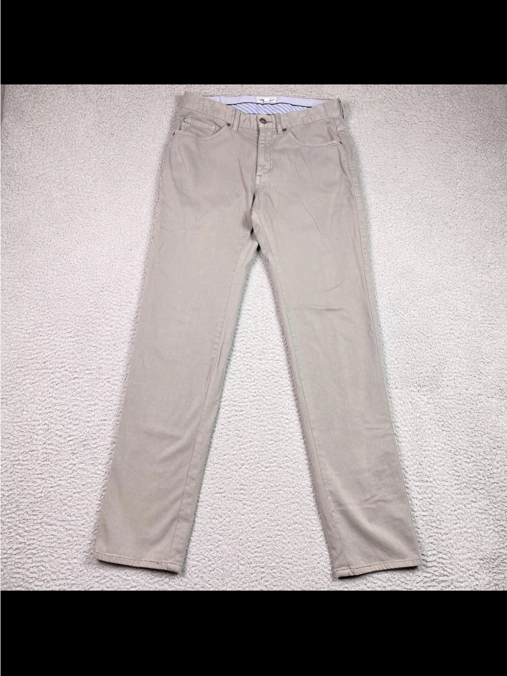 Peter Millar Sateen 5 Pocket Pants Men's Size 30 Gray Performance Stretch Golf